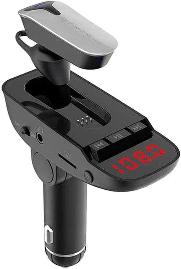 Transmiter Bluetooth FM, zestaw gonomówicy z