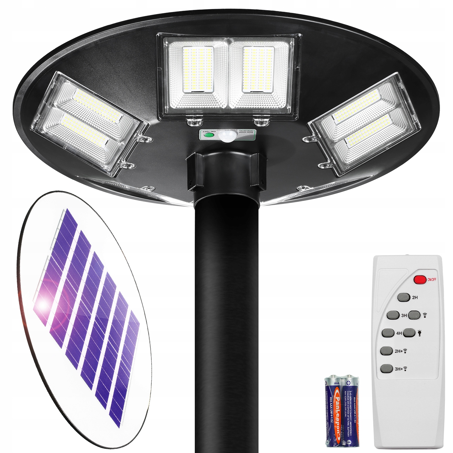 Mocna Lampa Solarna Led Latarnia Uliczna 1000W Ufo