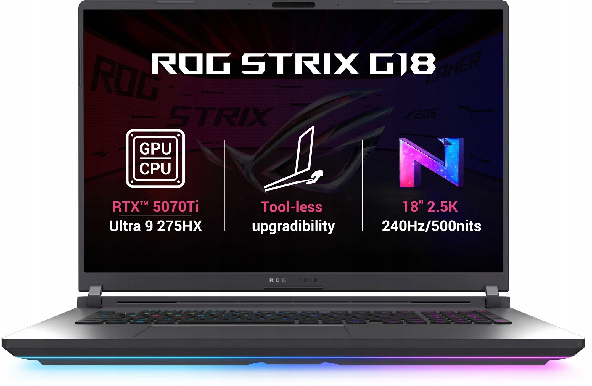 Asus Rog Strix G18 G815LR-NEBULA009 Eclipse Gray kovový
