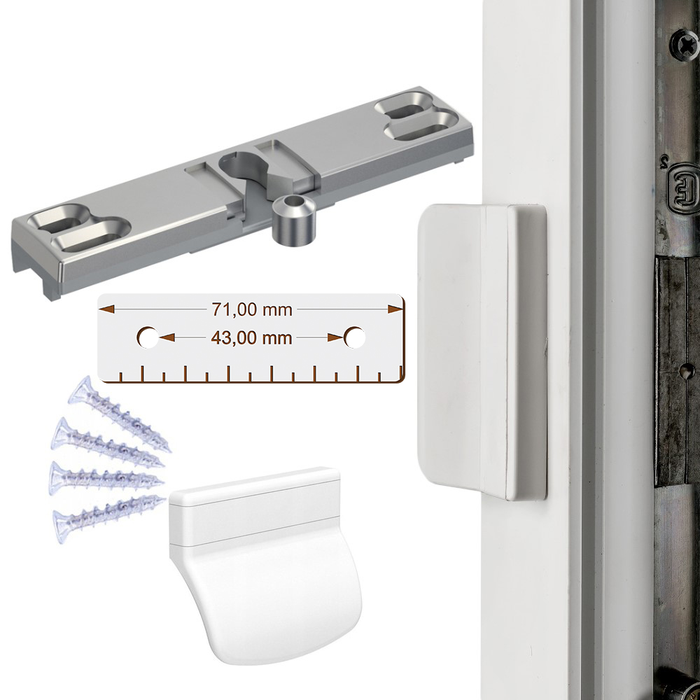 ZATRZASK BALKONOWY UCHWYT KLAMKA DO DRZWI POCHWYT