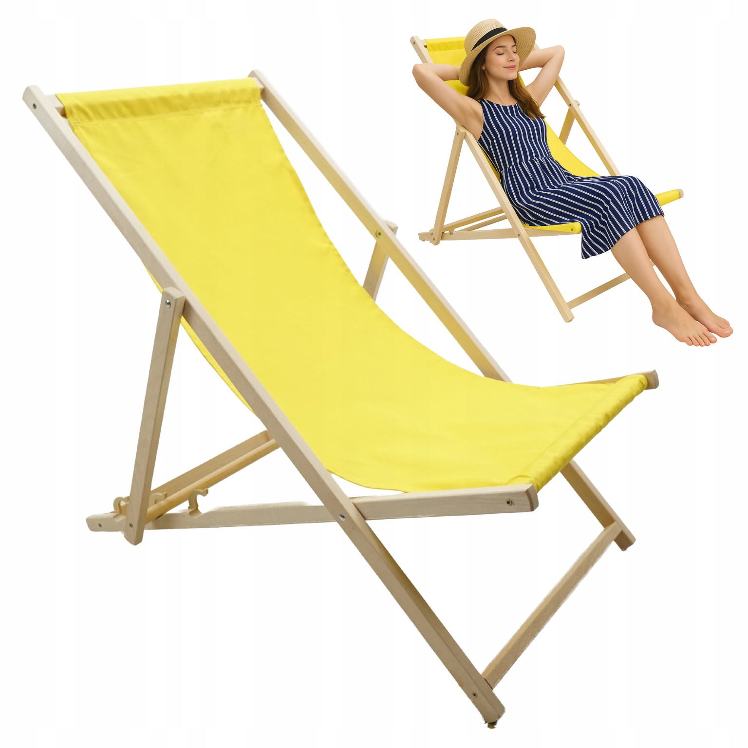 Leżak Drewniany Plażowy Leżaki Plażowe Drewniane Ogrodowe Do Ogrodu