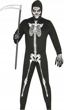 Kostým Kostra kostlivec zombie Halloween M