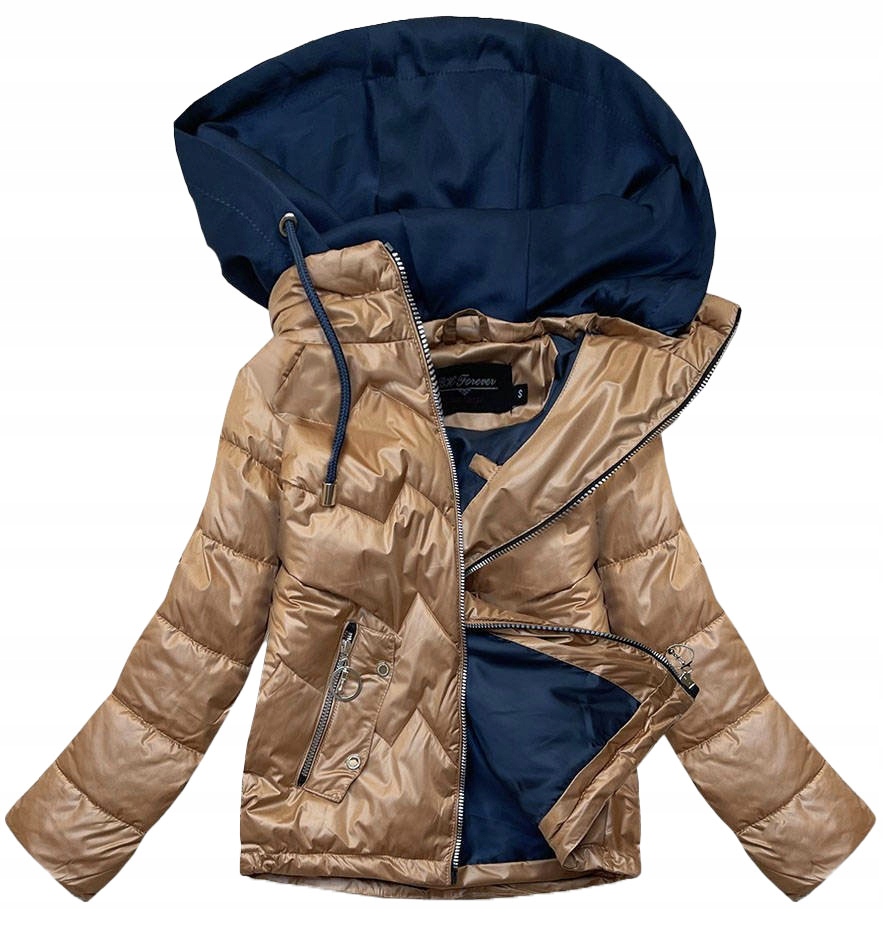 Lehká Bunda S S Kapucí 2003BIG Karamel 48