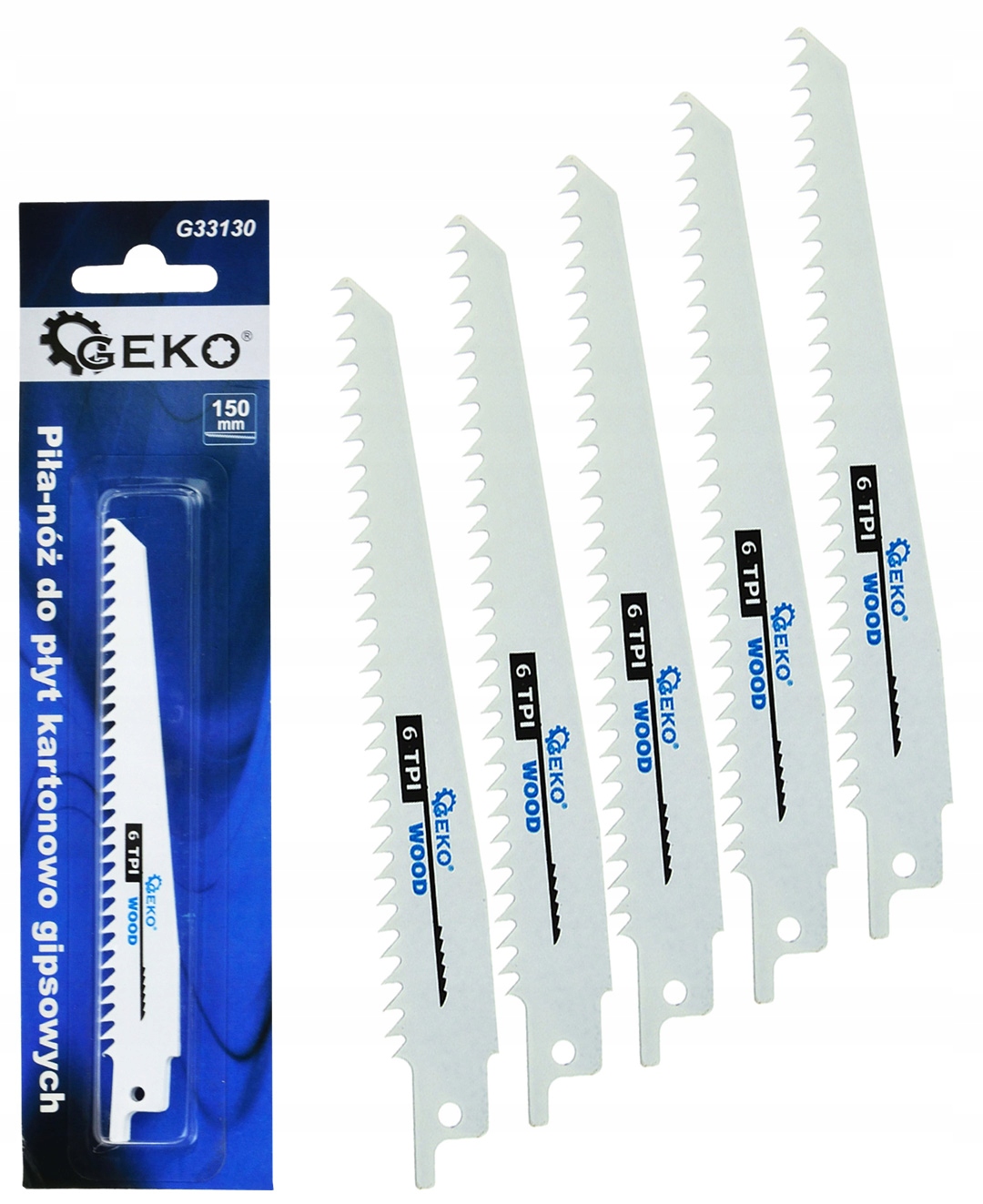 

Brzeszczoty do pił szablastych 150mm 6TPI 5szt G-k
