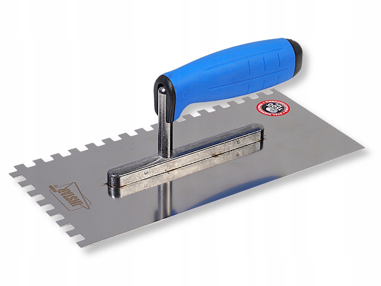 INSTAR - PACA NIERDZEWNA ZĘBATA AL 128x270 MM - ZĄB 15x15 MM UCHWYT GUM. B Typ paca