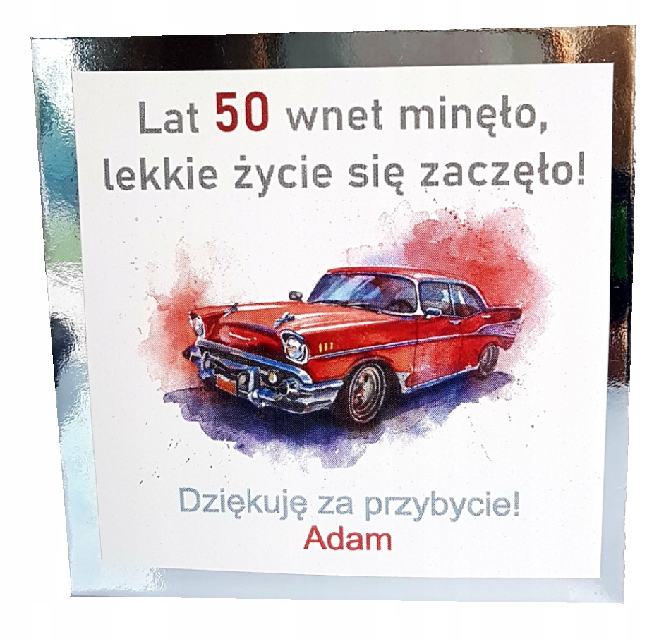 

50 tka prezenciki dla gości Magnesy upominki 18tka