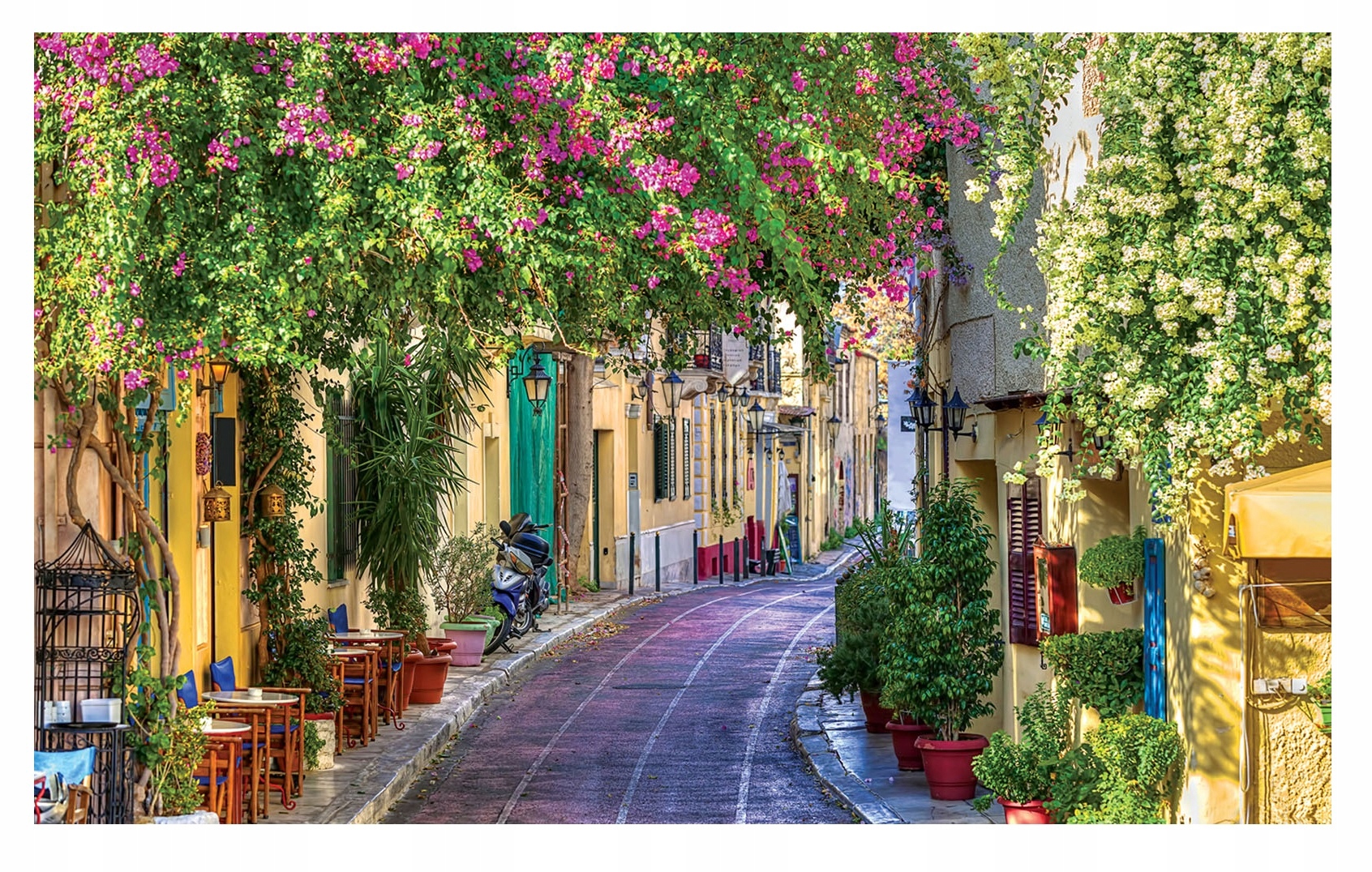 Fototapeta Toskánská Ulička 3D Květiny Do Ložnice Obývacího Pokoje Tapeta 368x254