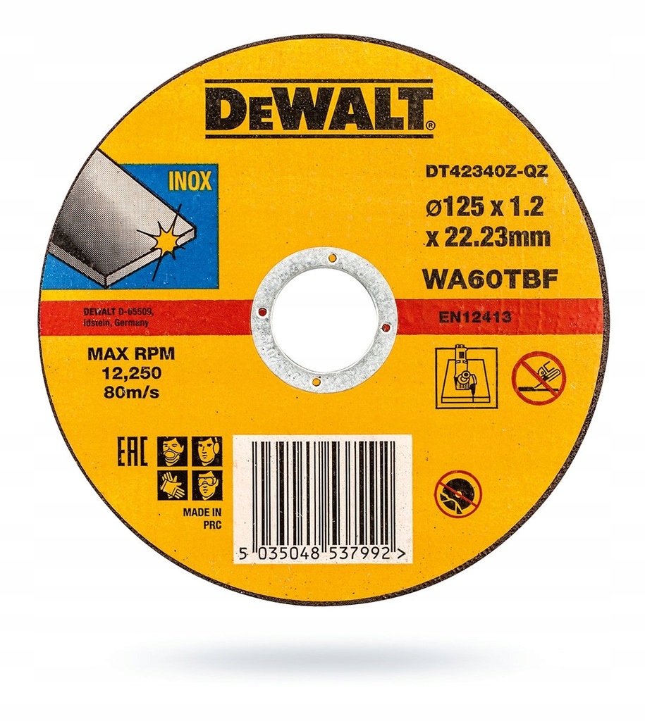 

DT42340Z Dewalt Tarcza Do Cięcia Metali 125MM X1,2