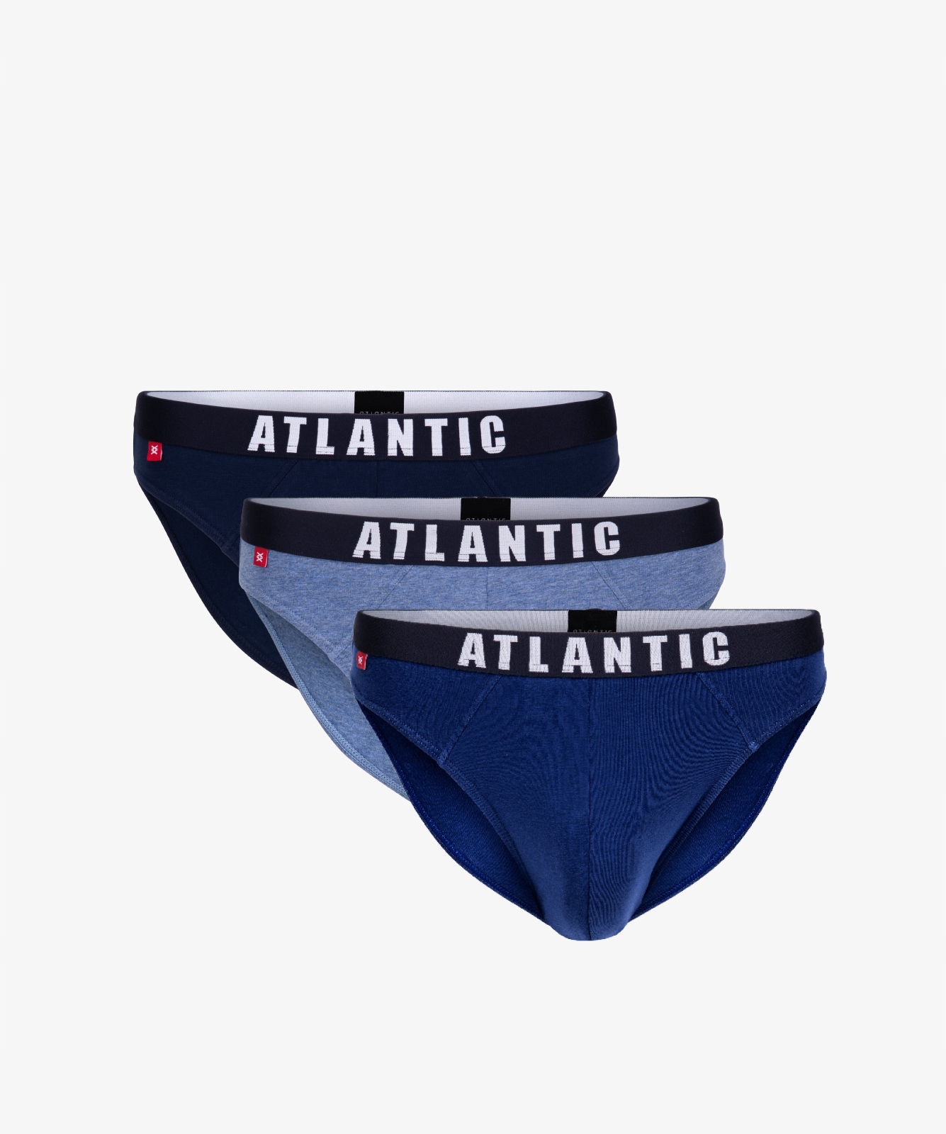 

3-PACK Solid Slipy męskie Atlantic 3MP-094 r. S