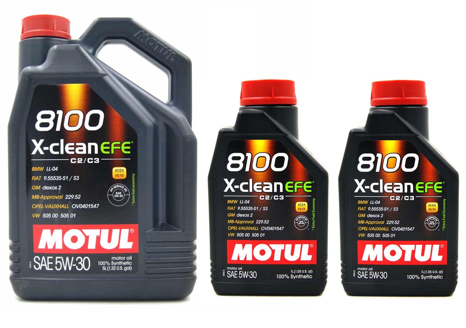 Motul Motorový Olej 5W-30 8100 X-clean Efe 7 Litrov 5+2
