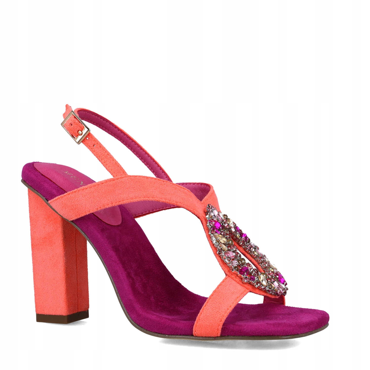 Dámské sandály Menbur 23994 Coral 38, Fuchsiová barva