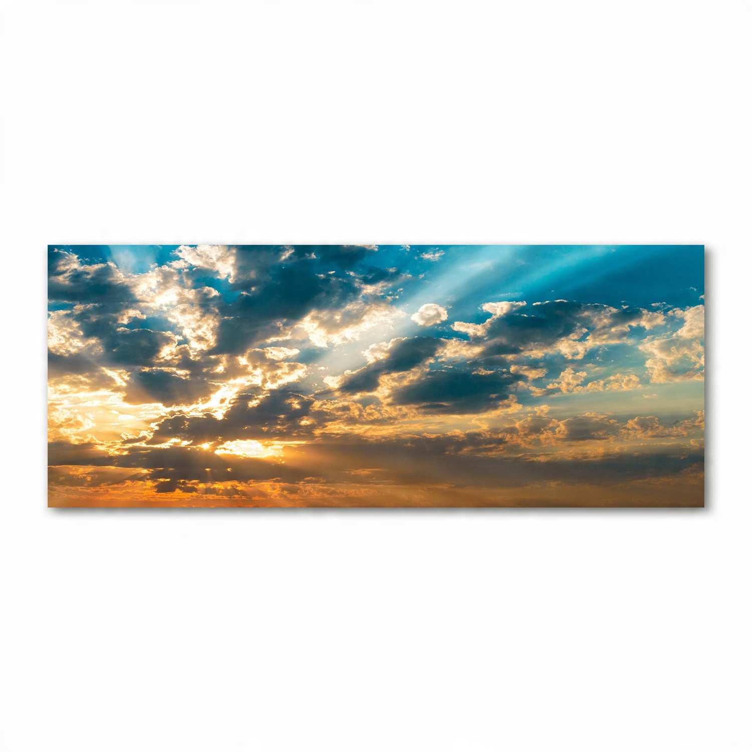 

Foto obraz szkło akryl Zachód słońca niebo 125x50