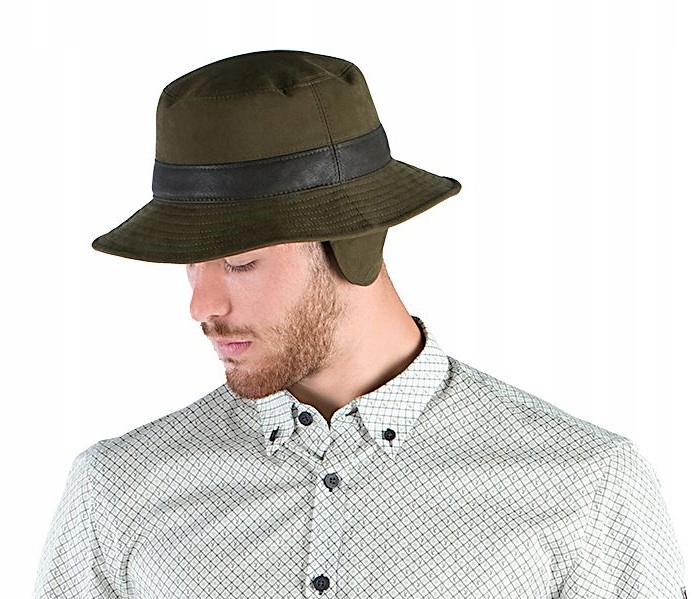 Tagart Unisexový klobouk Rain s chráničem uší 61 khaki