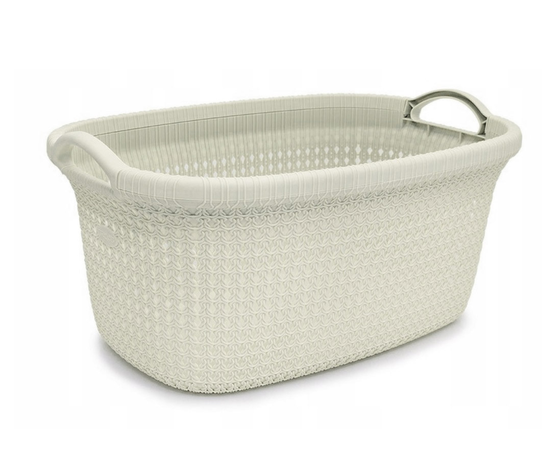 

Pojemnik kosz na pranie bieliznę Tress 40L Ivory