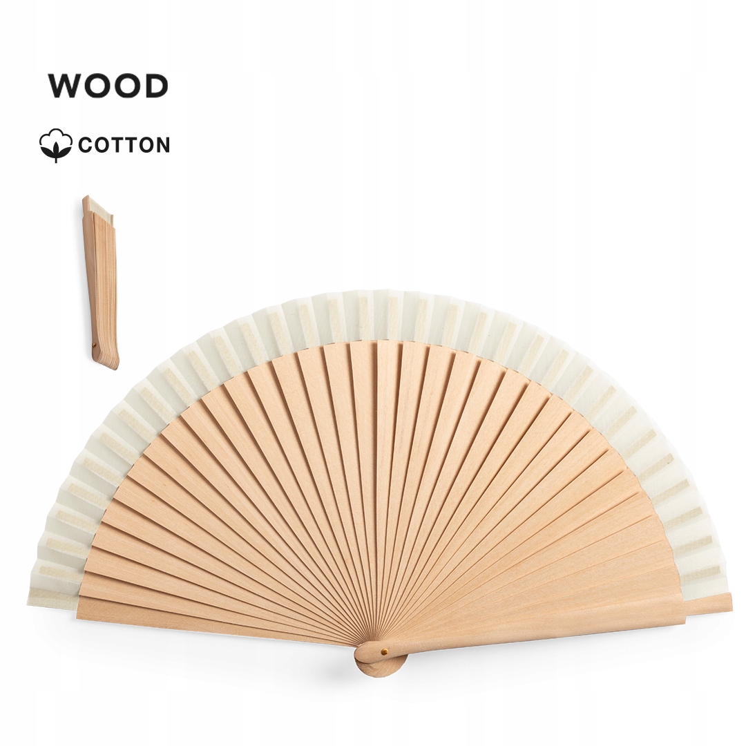 DUŻY DREWNIANY WACHLARZ 42,5 cm