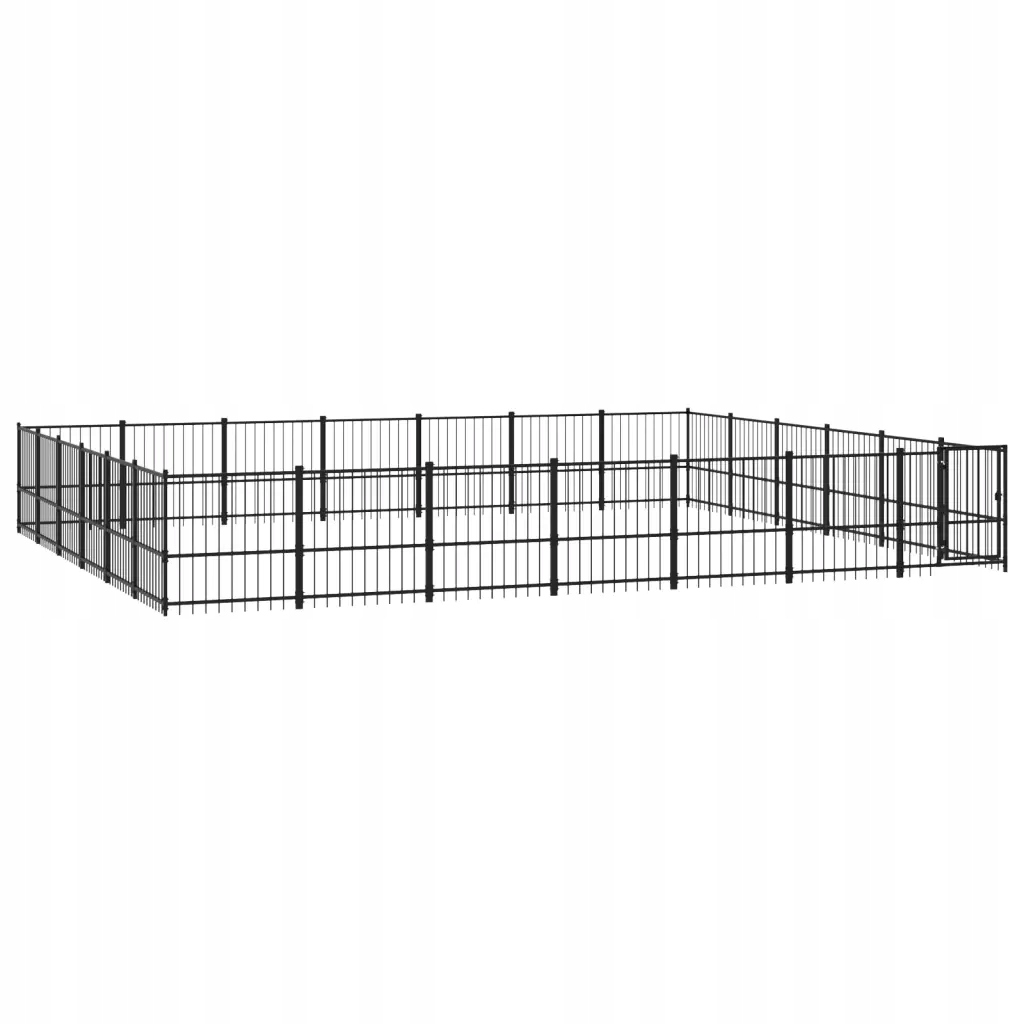 Levně Kotec pro psa venkovní, ocelová, 39,52 m²