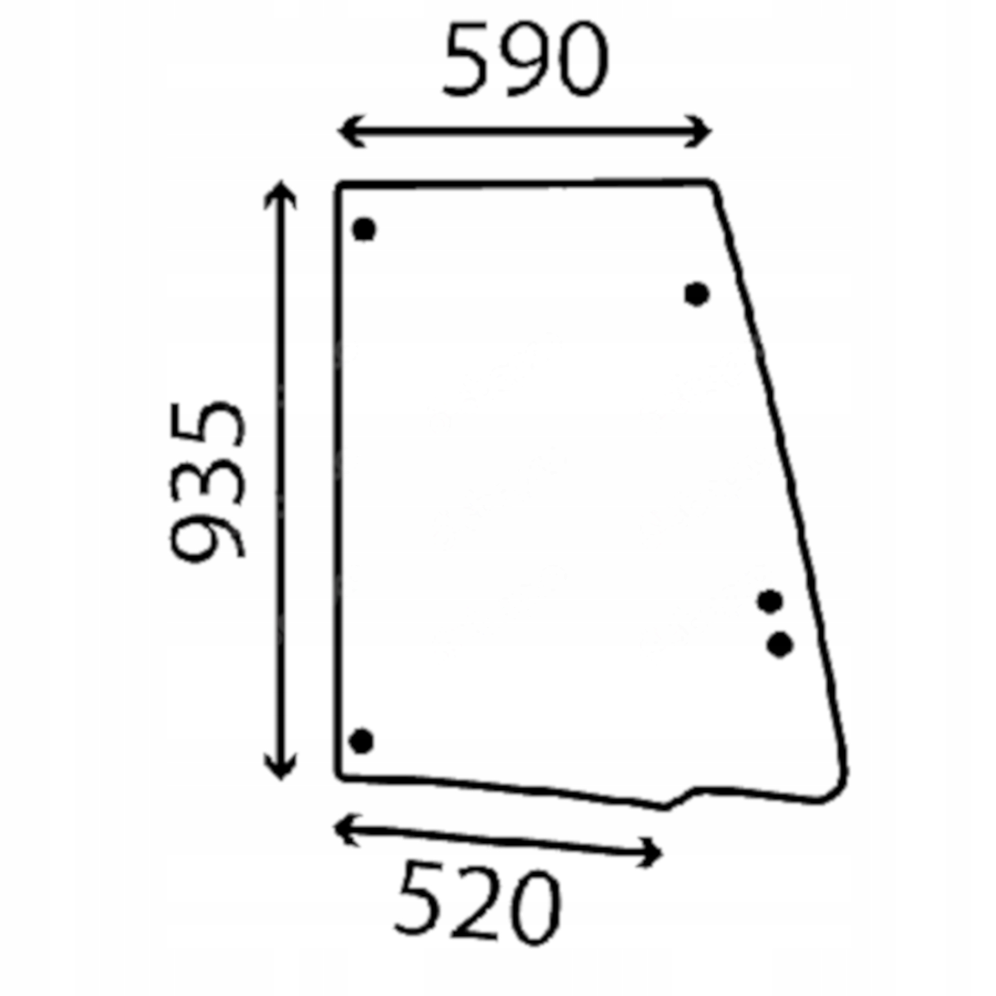 sklo Case dveře horní otevírací 84202458