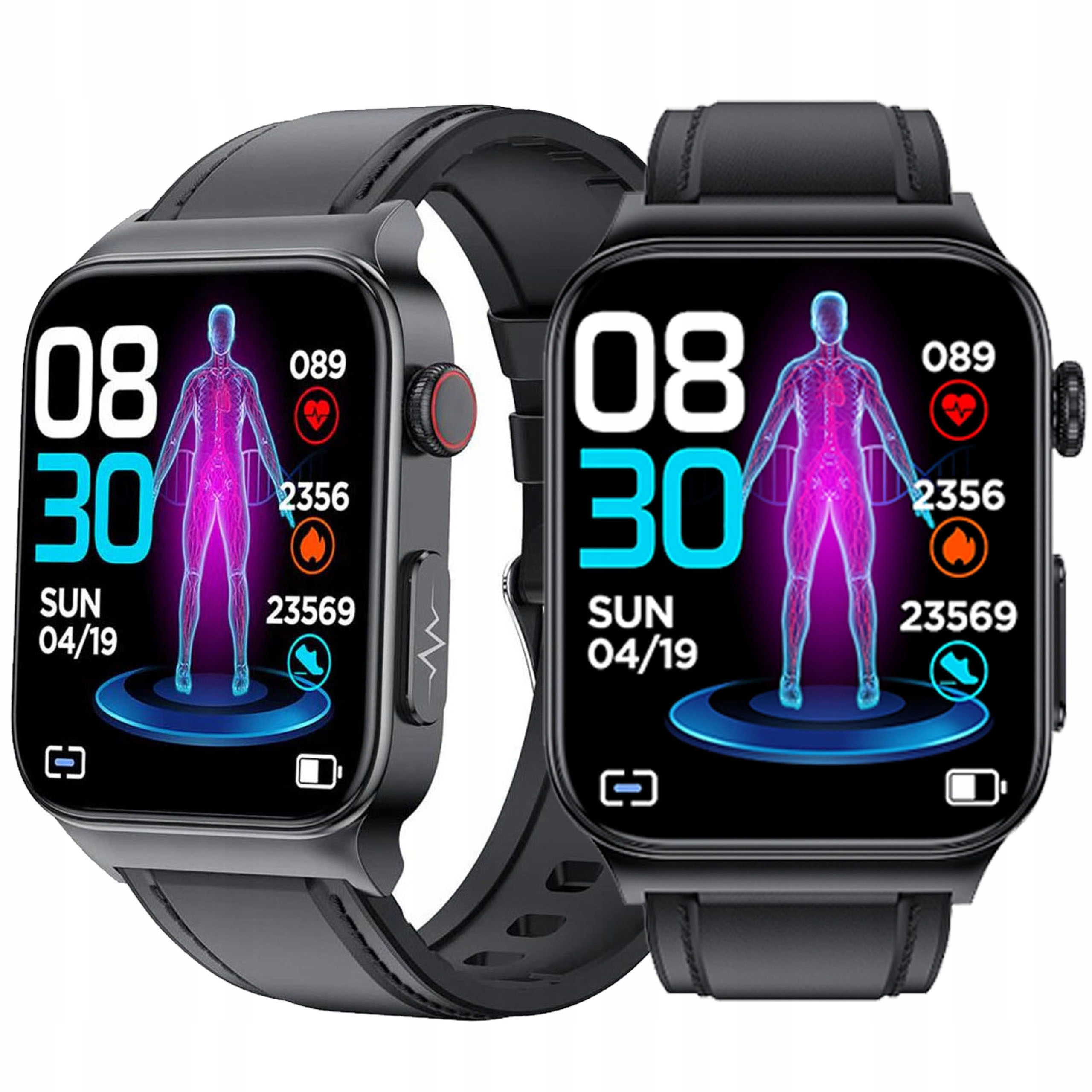 SMARTBAND SMARTWATCH ZEGAREK SPORTOWY AMOLED PRO DAMSKI PULS SPORT FIT SMS Wodoszczelność poniżej 20m = WR20