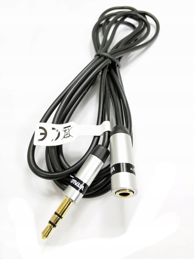 

przedłużacz słuchawek mini jack 1,5m Vitalco slim