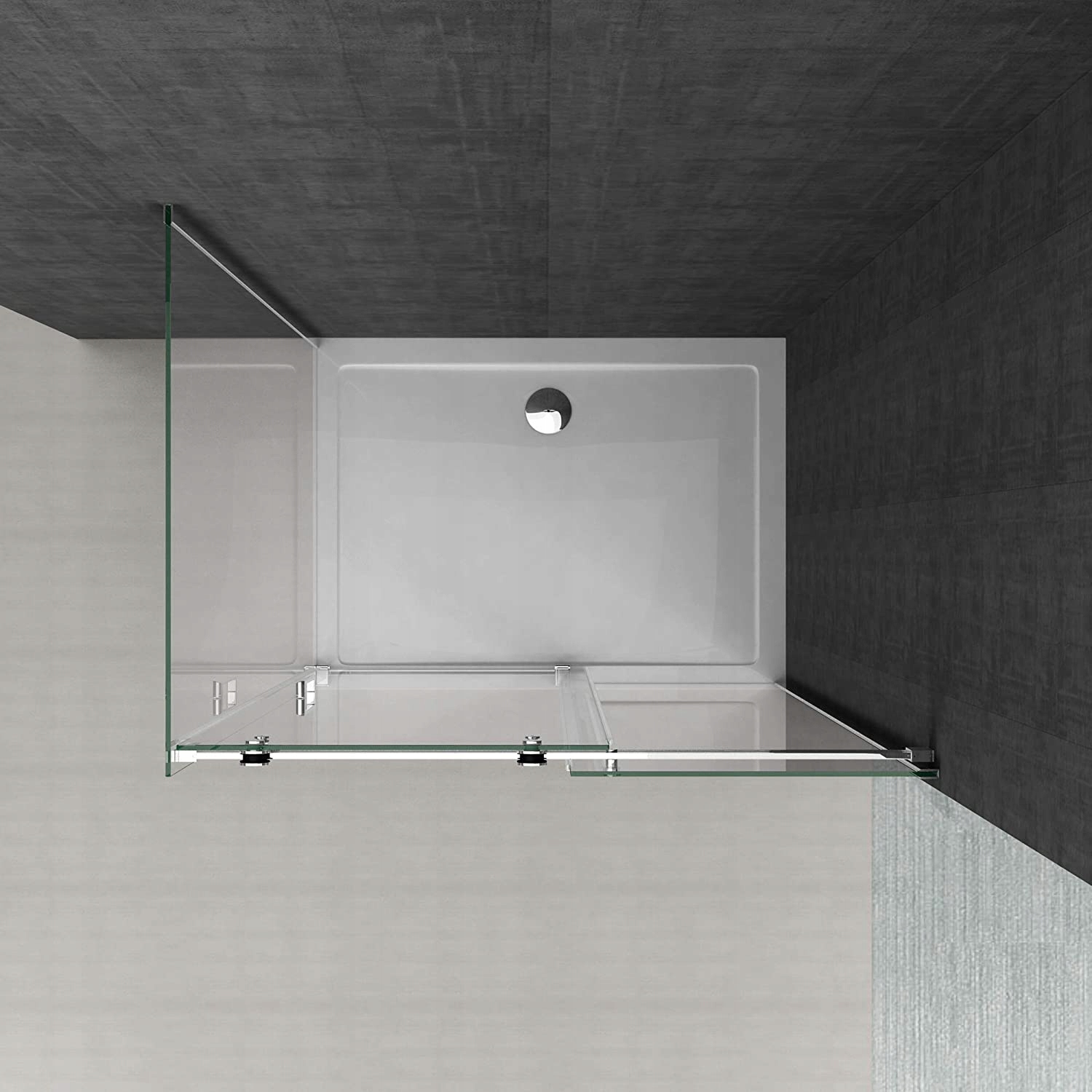 Kabina przesuwna C20 LINIGER szkło: 8mm 140x90 Szerokość 140 cm