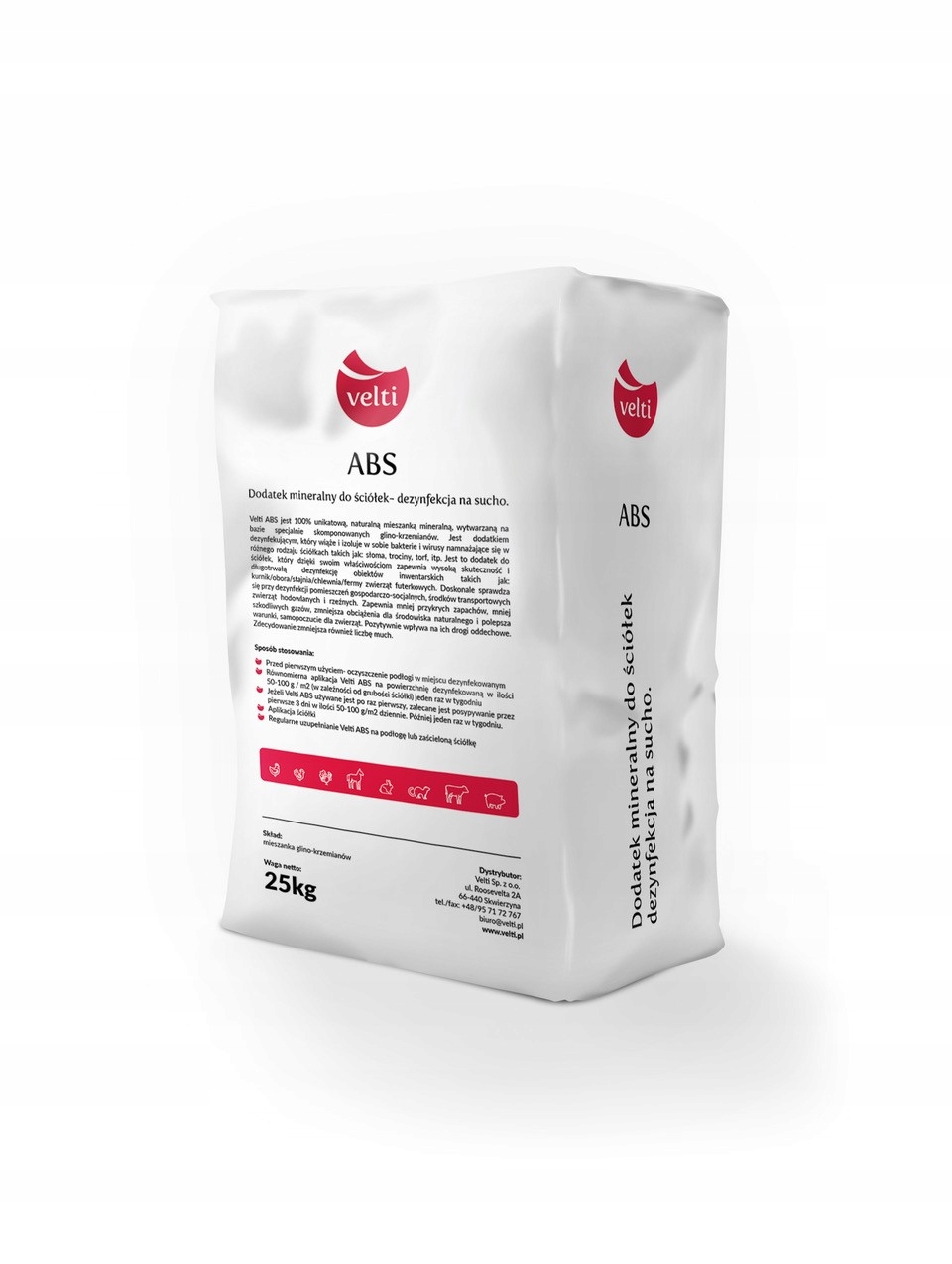 

Dezynfekcja na sucho Velti Abs 25kg na wirusy