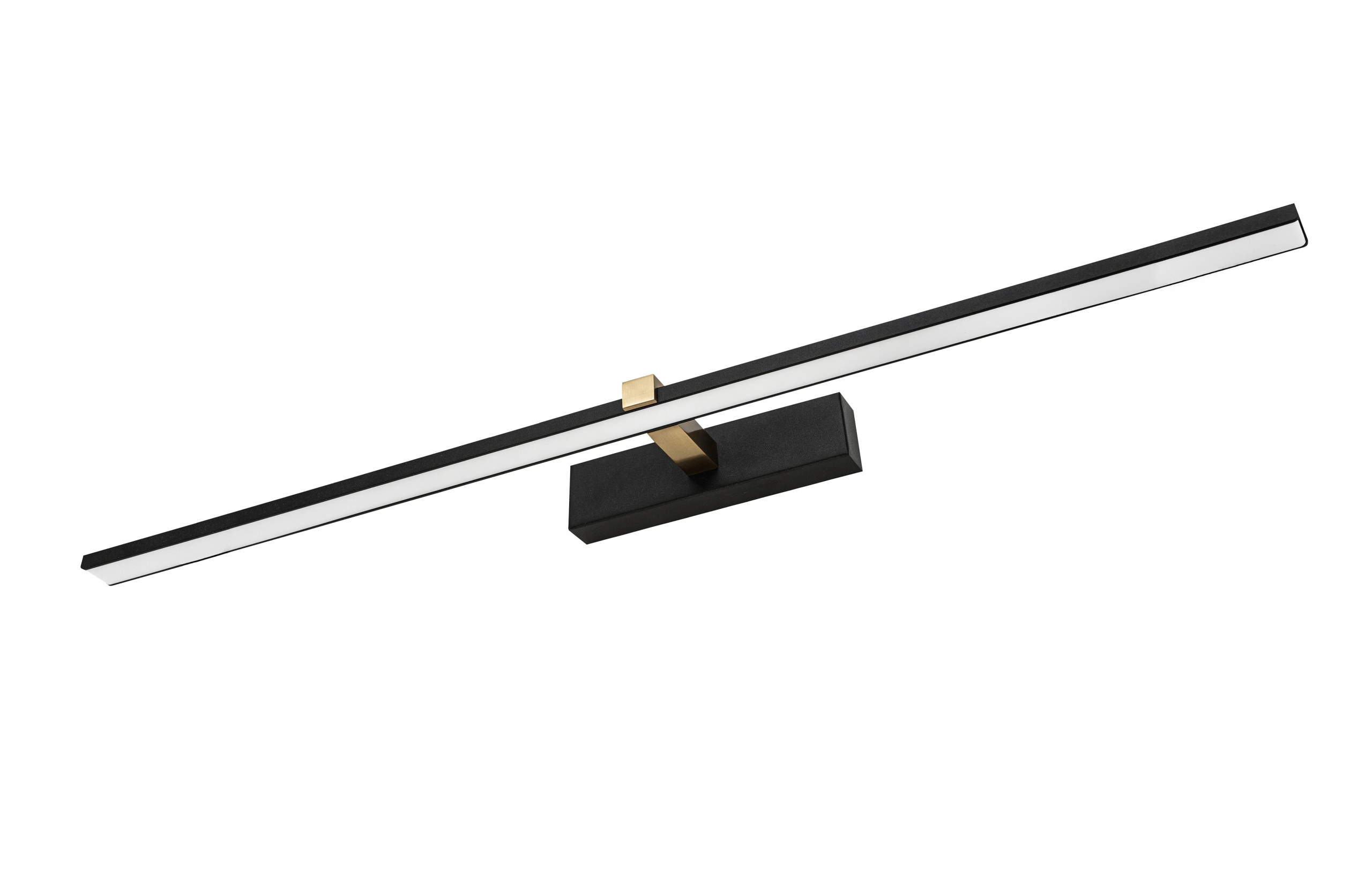 Jednoduché nástěnné svítidlo 90 cm černo zlaté 4200K Ip 44 18W vodotěsné nad zrcadlo