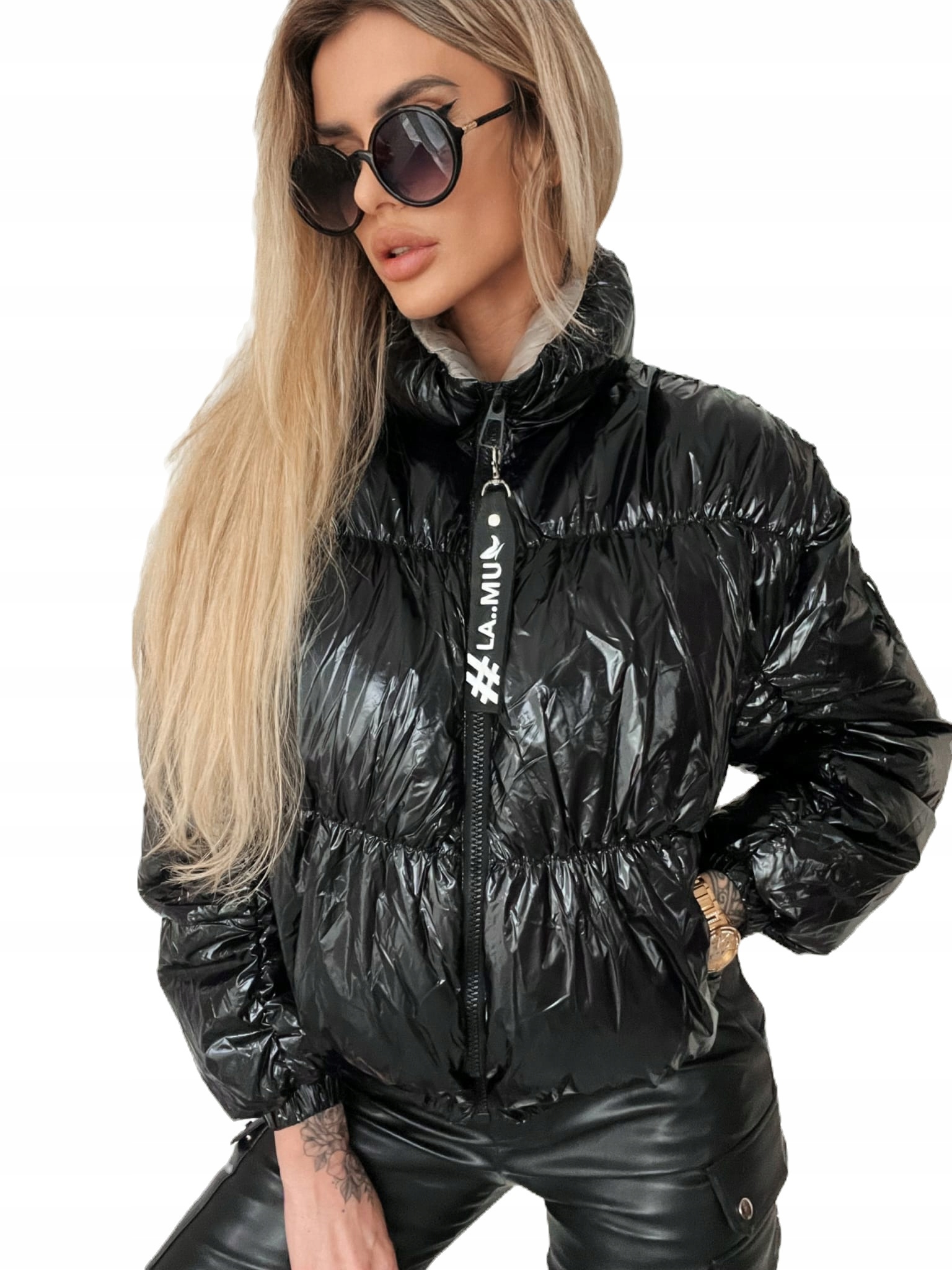 La..mu dešťová bunda New Raset bez kapuce černá M/L-2