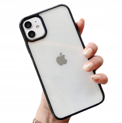 

Przeźroczyste etui do iPhone 11 czarna ramka case