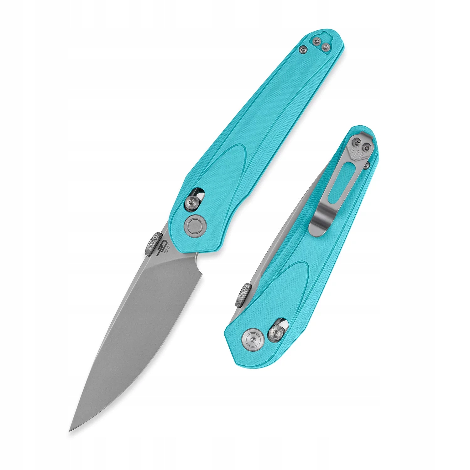 Zavírací Nůž Bestech Mothus BG67D G10 světle modrý, 14C28N