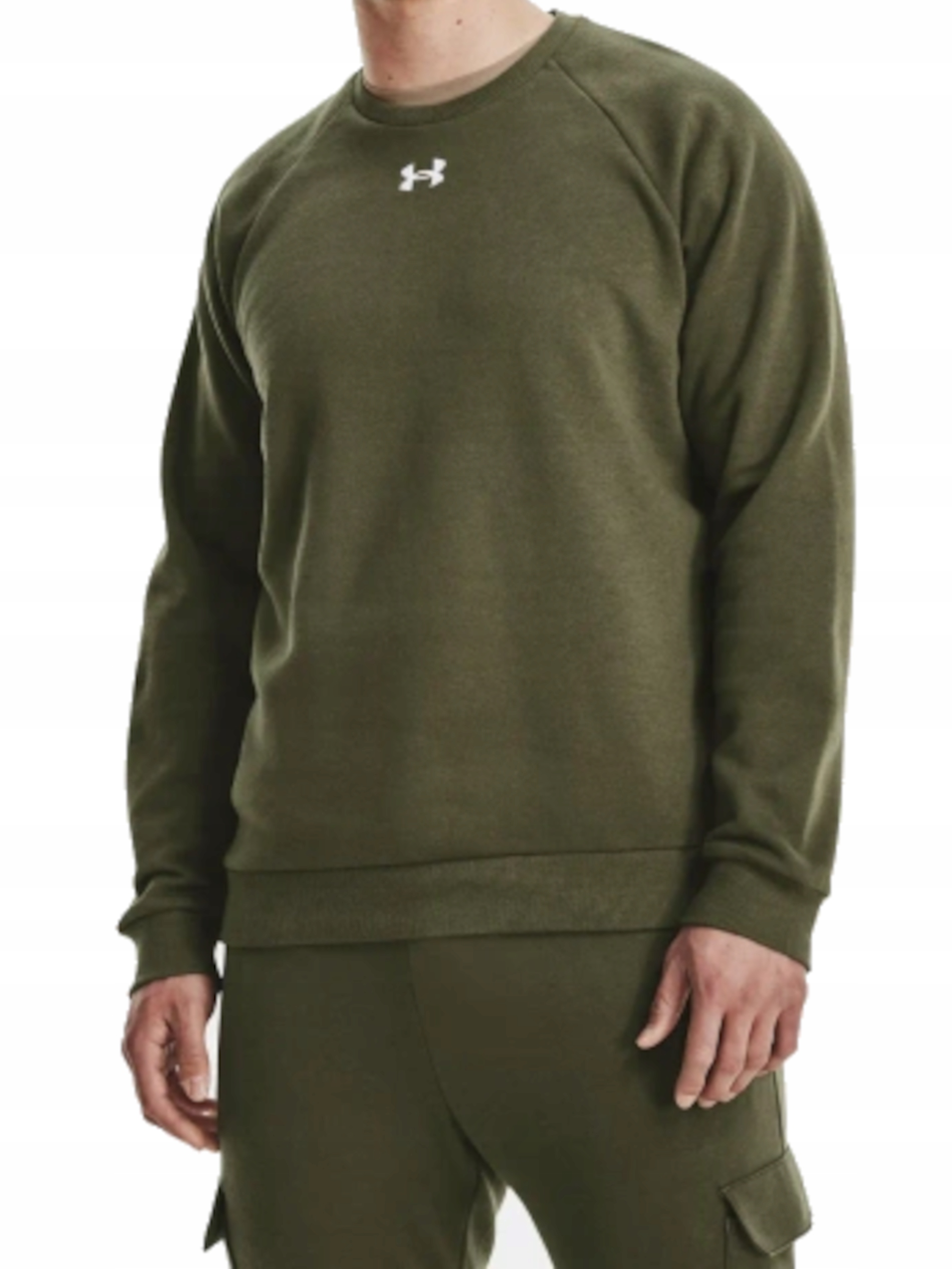 Pánská mikina Under Armour 1379755-390 bavlna zelená, sportovní oblečení, velikost XL