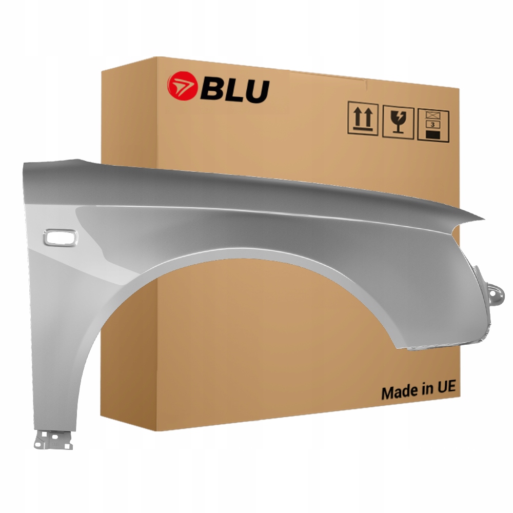 Blu Blatník Audi A4 B7 LY7W pravý stříbrný 04-08 přední Pozink SilberSee