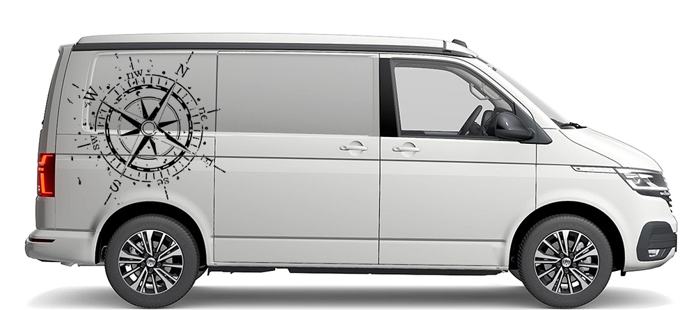 NAKLEJKA NA SAMOCHÓD KOMPAS RÓŻA WIATRU 90 x 90cm EAN (GTIN) 5904024816072