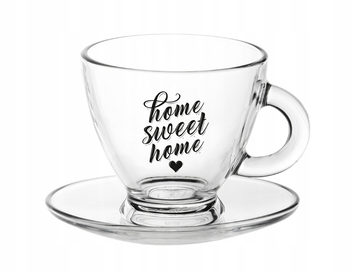 

Filiżanka Ze Spodkiem 230ml, Home Sweet Home, Kawa