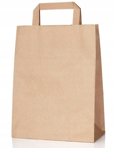 Torba Papierowa brązowa Ucho Płaskie 18x23 cm 250 szt