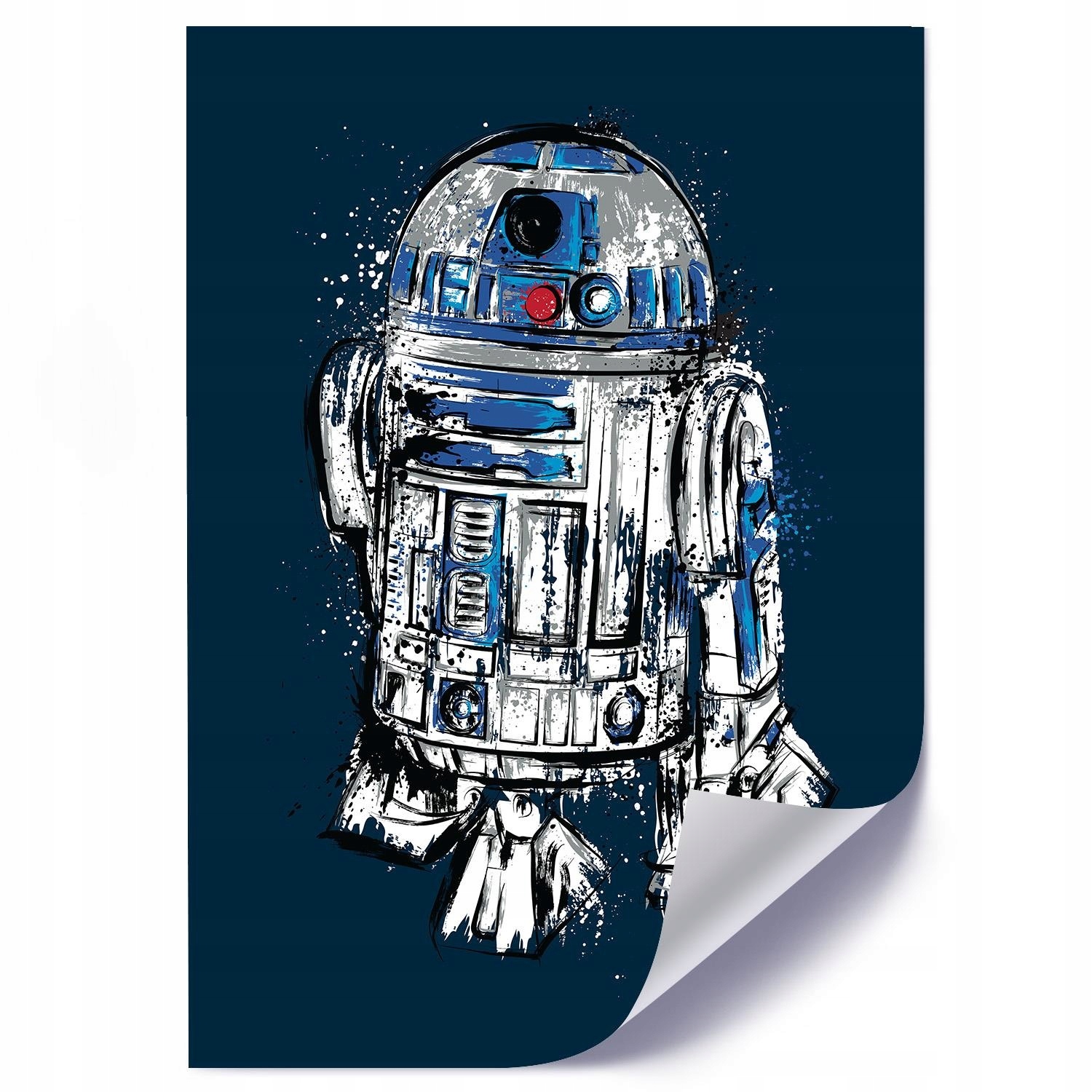 

Nowoczesny Plakat Do Pokoju Mały Droid 50x70