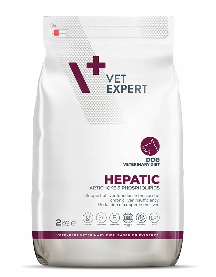 Levně 4T VetExpert Dog Hepatic 2 kg Krmivo pro psy s jaterními problémy