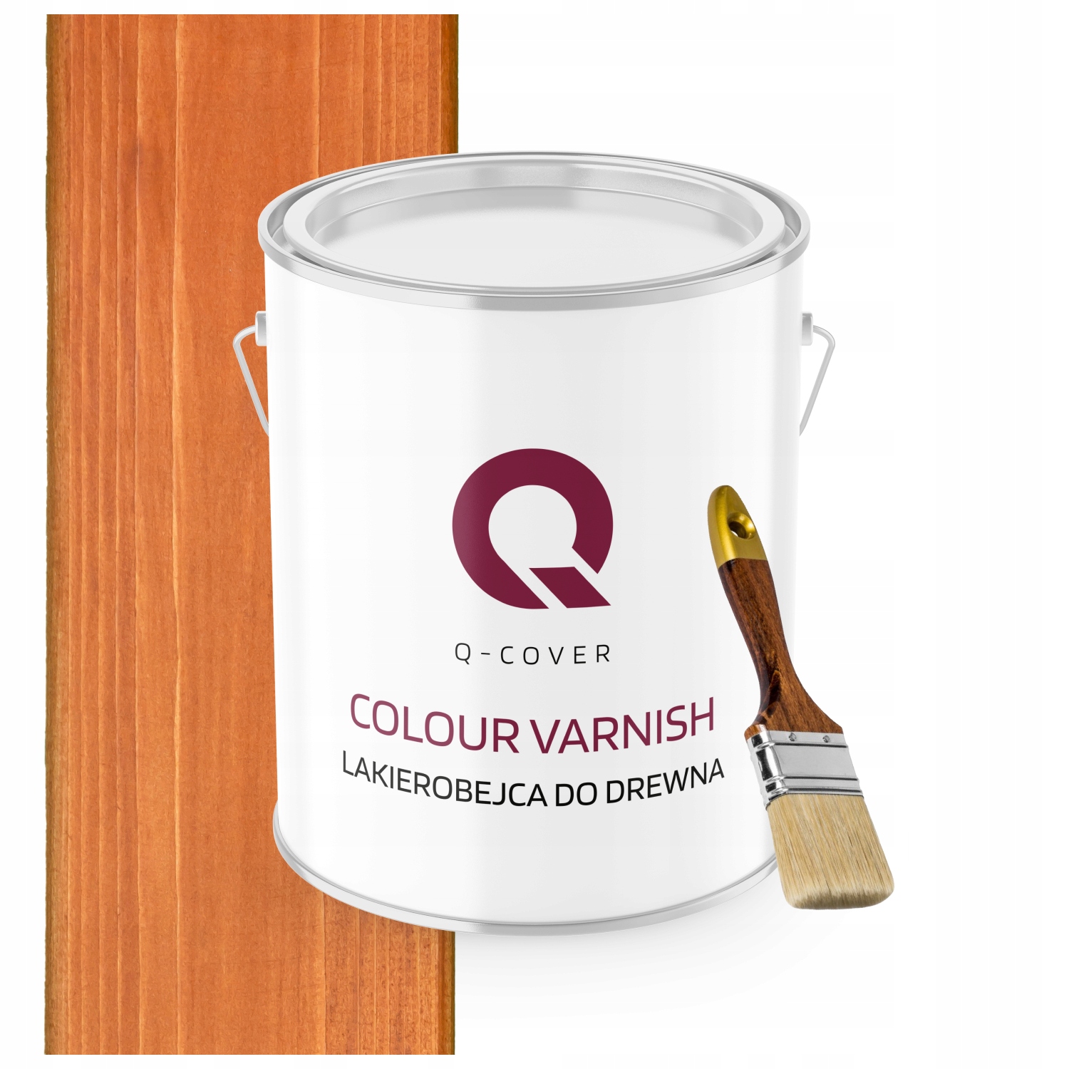 Lakovník Na Dřevěné Prvky Výkonný 3V1 Teak Polomat 2,5L Dárek