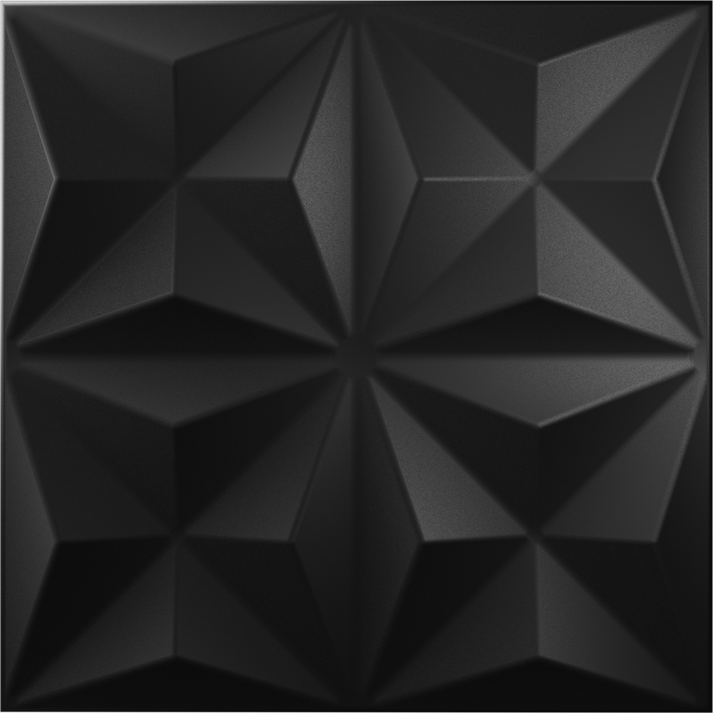 

Kasetony sufitowe Panele ścienne Origami 3D Czarny