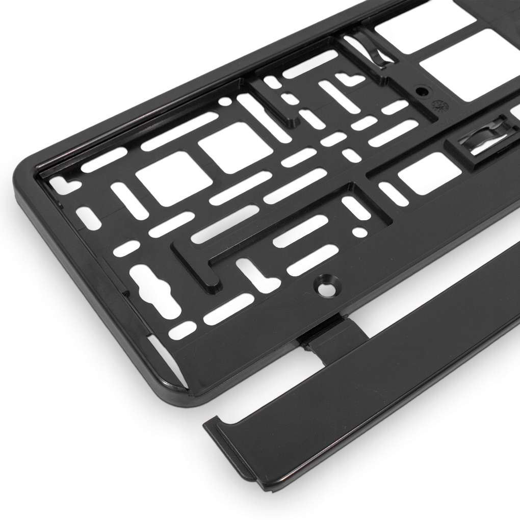 RAMKA RAMKI POD TABLICĘ REJESTRACYJNĄ SAMOCHODOWA CZARNA UNIWERSALNA