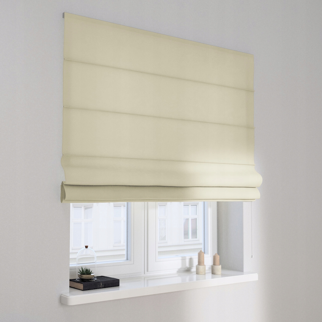 Hotová rímska roleta Capri 120 x 170 cm biela