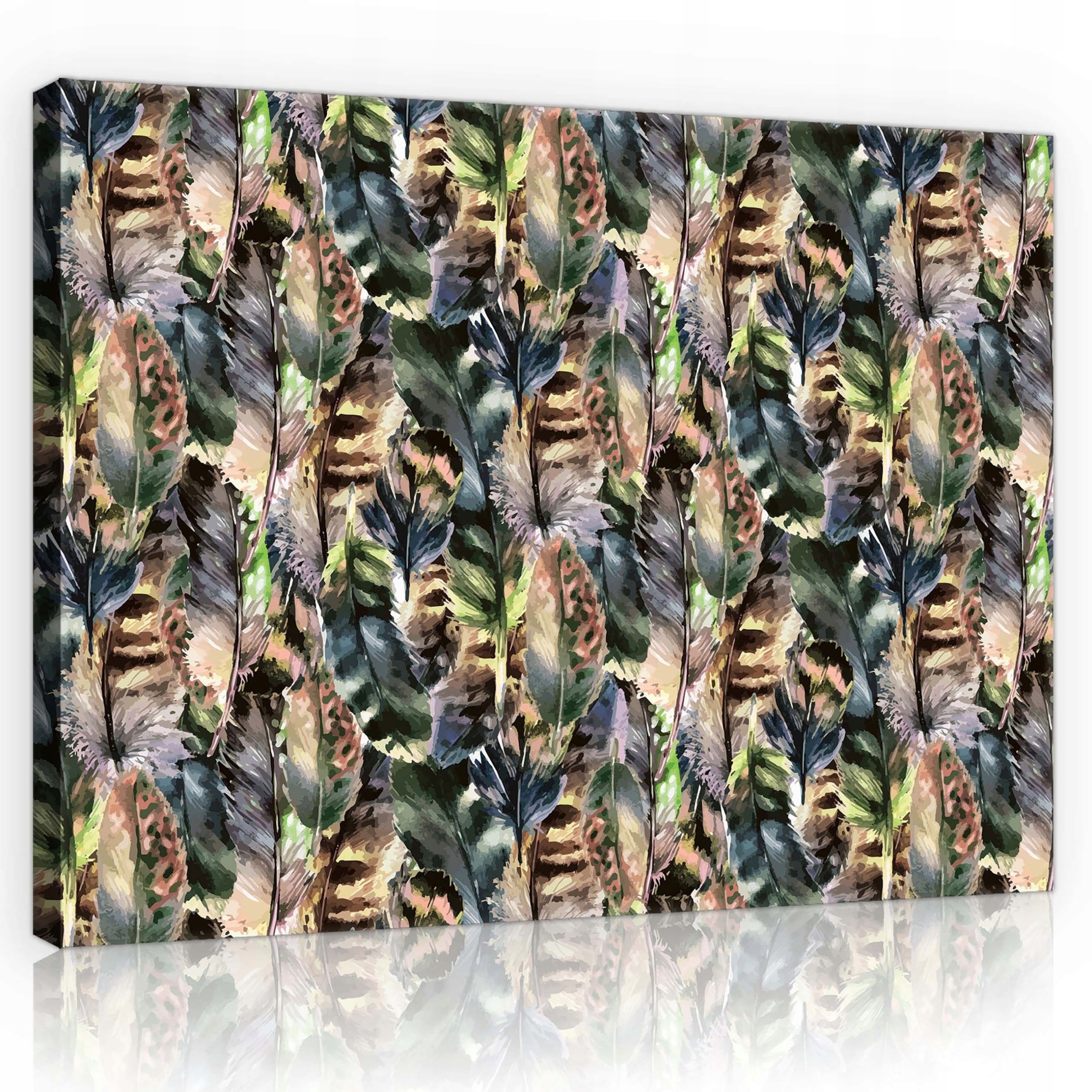 Obraz 100x75 Peří barevná textura přírodní vzor klidný měkký