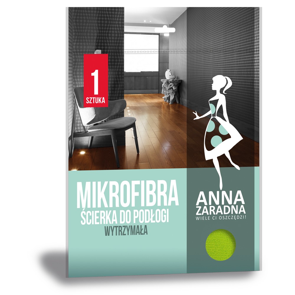 

Anna Zaradna Mikrofibra ściereczka do podłogi 1 sz