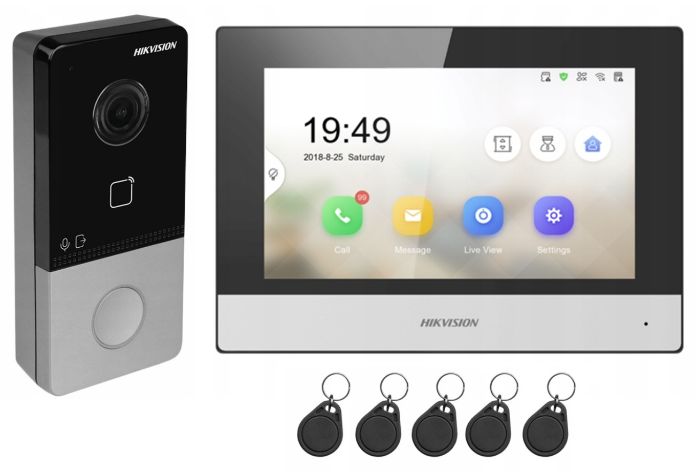 Ip videotelefonní sada DS-KIS603-P Hikvision, Wifi, sada