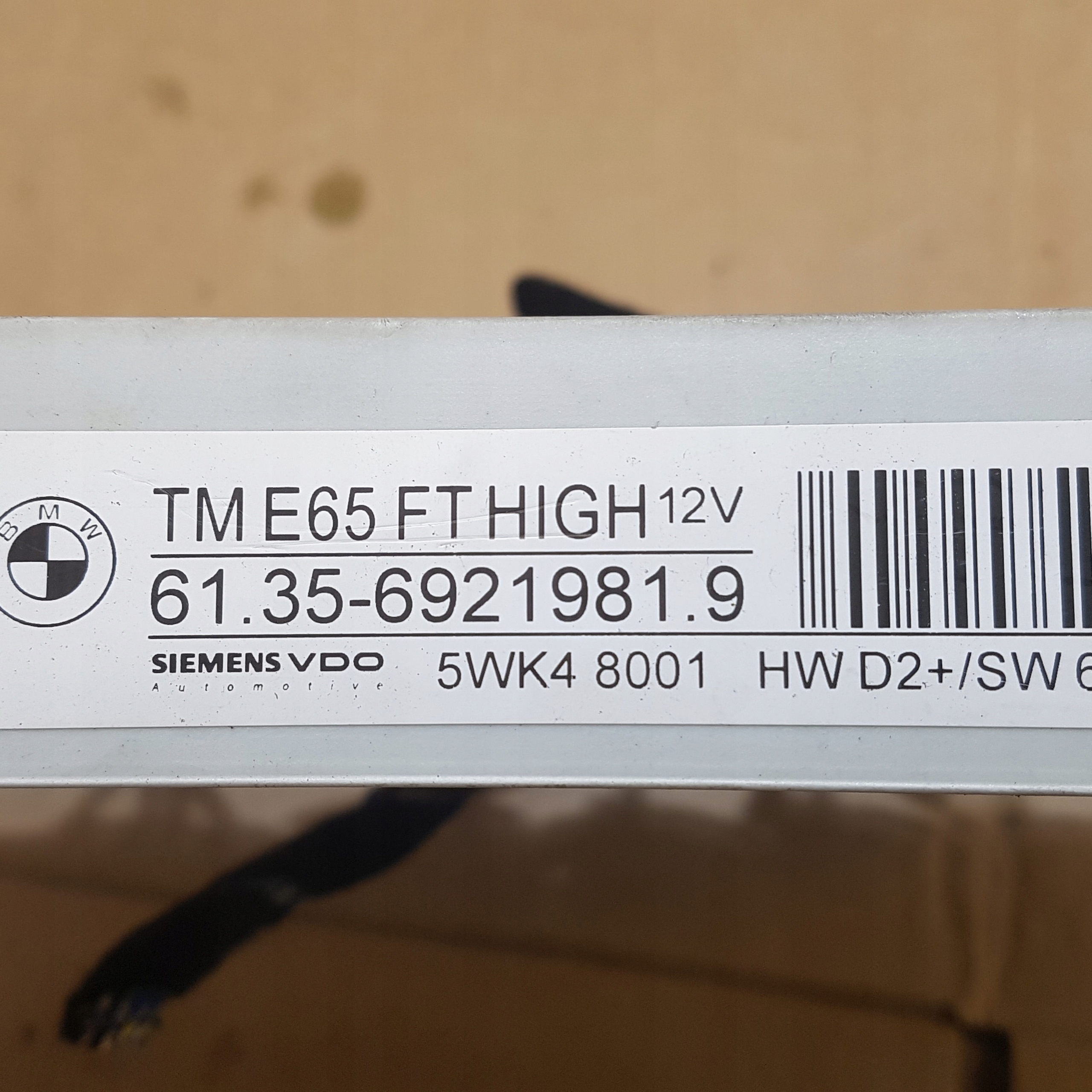 module control unit door left front BMW E65 69219819 5WK48001