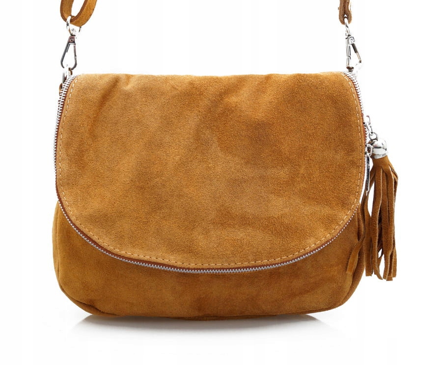 

Torebka Zamszowa listonoszka chlebak Camel