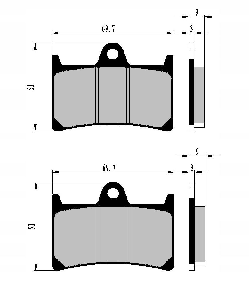 KLOCKI HAMULCOWE PRZÓD YAMAHA BT 1100 BULLDOG Producent Nistal