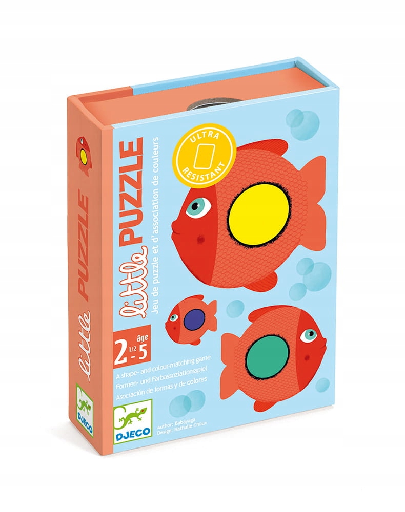 Djeco gra karciana dla dzieci układanie rybek puzzle edukacyjne