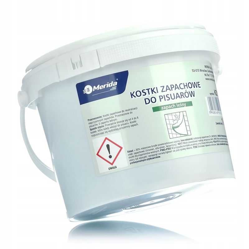 

Kostki do pisuarów zapach leśny Merida zielone 1kg