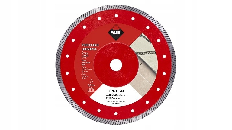 Rubi Tarcza Diamentowa Do Cięcia Gresu Porcelanowego Tpl 250 Ext Pro