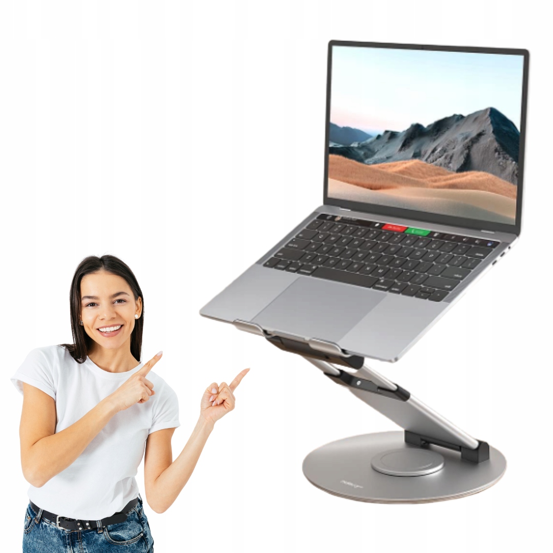 NULAXY ERGONOMICZNY REGULOWANY STOJAK NA LAPTOP DO 17 CALI 360 STOPNI